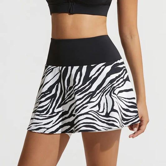 Avery Tennis Skirt in Zebra